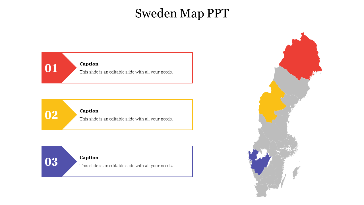 Sweden Map PPT